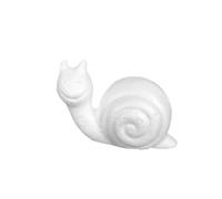Ornement D’escargot en Écume Blanche pour Garçon et Filles, Lot de 4 Pièces | Peut être Peint, Modèle Créatif à Monter Soi-même, Adapté aux Loisirs Créatifs Hiver et Nouvel An