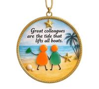 Ornement d'Amitié | Décoration Plate en Acrylique Souvenir - Ornements d'Amitié pour Arbre de Noël - pour Anniversaire Arbre De Noël Pâques Femme Sœur Porte Famille Sœurs