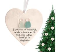 Ornement d'amitié, pendentifs d'amitié en acrylique en forme de cœur, souvenir saisonnier pour les vrais amis, étudiants, femmes, adultes, adolescentes, filles