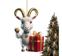 Ornement d'animaux de Noël, pendentif d'arbre de Noël en acrylique, pendentif plat, décoration de famille de dessin animé, cadeau pour les amoureux des animaux de compagnie Holdes