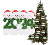 Ornement d'arbre de Noël en famille, Ornement de famille de Noël 2024 | Souvenir des ornements de chants de Noël pour la famille - Ornements de Noël pour la famille Ornements de Noël pour la famille