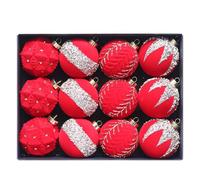 Ornement d'arbre De Sphère Noël Festival 12 Pièces Boules 'Arbre Uniques Ornement Sphère Douce pour Décorations 'Accent Vacances