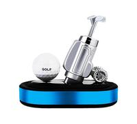 Ornement D'aromathérapie Pour Voiture - Balle De Golf En Métal, Diffuseur D'air Rotatif, Support De Siège, Argent, Noir, Bleu, Or, Décor Pour Enlever Le Parfum | Élimination Automatique D'odeur De Par
