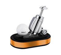 Ornement D'aromathérapie Pour Voiture - Balle De Golf En Métal, Diffuseur D'air Rotatif, Support De Siège, Argent, Noir, Bleu, Or, Décor Pour Enlever Le Parfum | Élimination Automatique D'odeur De Par