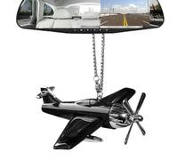 Ornement d'avion, suspension de rétroviseur de voiture, pendentif d'avion à énergie solaire | Modèle d'hélicoptère décoratif rotatif Accessoires de voiture pour SUV, camion