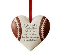 Ornement de baseball, décorations de Noël en forme de cœur, en acrylique 2D en forme de cœur, ornement de sport, accessoires de sport, pendentifs à suspendre pour papa, petit ami, fournitures de fête