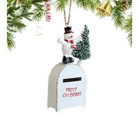 Ornement de boîte aux lettres, boîte aux lettres au Père Noël | Pendentif créatif en forme de sapin de Noël, décoration de fête de vacances