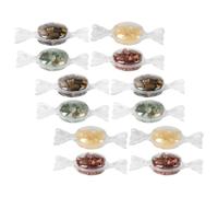Ornement de Bonbon en Pierre de Cristal, Décoration de Bureau | Plastique et Pierre Transparente, Style Abstrait Moderne, pour Comptoirs, Vitrines, Accueil et Salon Couleur Aléatoire