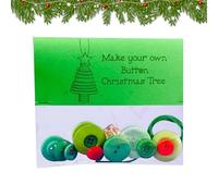 Ornement De Bouton De Noël - Feutre, 2.99x1.97x1.97in Kit De Neige Décoration Fait Main Facile À Assembler | Conception Personnalisable Kit Artisanat Pour Les Vacances, Décorations D'Hiver