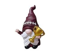 Ornement de bureau Ensemble de statues de nains de jardin en résine, ornements à thème de trophée de football pour l'extérieur, décorations de jardin mignonnes pour patio et jardin (lot de 3) (10x7cm)