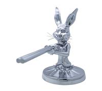 Ornement De Capot De Camion - Décoration De Capot De Voiture en Forme d'animal, Ornement De Cappot De Moteur en Sculpture De Lapin Argenté pour Camions | Accessoire Décoratif pour Capo