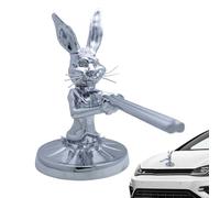 Ornement De Capot De Camion - Statue De Lapin De Capot, Sculpture Décorative De Capot De Voiture en Forme d'animal | Ornement De Couverture De Moteur D'automobile en Alliage, Sculpture De Lapin en