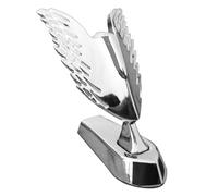 Ornement De Capot De Voiture - Ornement De Capot Avec Aigle Chrome 3D | Emblème De Garde-Boue De Moto | Autocollant De Voiture Sur Le Capot Avec Ailes D'ange En Métal