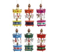 Ornement de Carrousel de Noël Miniature pour Sapin et Maison