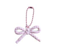 Ornement de chaîne de perles avec nœud papillon, pour porte-clés, bijoux faits à la main, étui de téléphone, Option créatif, décoration de perles en résine brillante