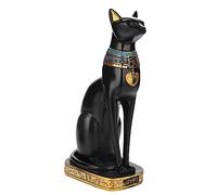 Ornement de Chat égyptien Statue de Chat égyptien en Résine Faite à la Main Sculpture de Chat égyptien Ornements de Sculpture de Chat égyptien pour la Maison, Le Jardin, la Décoration(Small)
