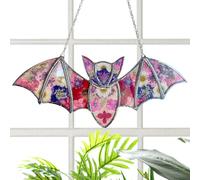 Ornement de Chauve-Souris Attrape-rêves, Chauve-Souris d'halloween, Acrylique coloré Portable pour Halloween | Fabricant d'ornement Brillant Arc-en- d'intérieur