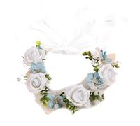 Ornement de cheveux d'herbe pour enfants - Couronne de fleurs tendance - Accessoire pratique sur le thème de la campagne - Accessoires photo à thème naturel
