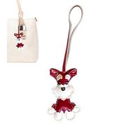 Ornement de chien Schnauzer | Mignon chien décoration pendentif sac à dos charme - ornement polyvalent et amoureux des animaux pour les voyages, le shopping, rouge x, Refer to description