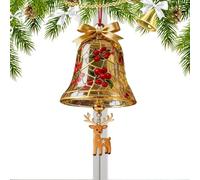 Ornement de cloche de Noël - Décorations à suspendre pour arbre au design vintage inspiré de la ferme, décorations de cloche de Noël | Pendentifs d'arbre pour créer des guirlandes, des couronnes ou or