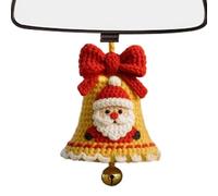 Ornement de cloche de Père Noël au crochet - Décoration tricotée faite à la main faire -par -te, adorable accessoire d'arbre | Décoration de maison de vacances avec touche festive, cadeau