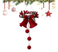 Ornement De Cloche pour Arbre De Noël, Pendentif Décoratif Accrochable pour Fête d'hiver, Ornement Cloche De La Fête De Noël, pour Jardin Cour Patio Porte D'Entrée Arbre Bureau Clôture