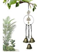 Ornement De Cloches De Sorcières - Design De Carillons Éoliens Vintage, Décoration De Protection À Suspendre, Décoration Saisonnière, Construction En Métal Avec Son De Carillon Agréable | Choi