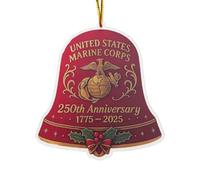 Ornement de cloches du 250e anniversaire des États-Unis, garde en métal, décoration de Noël, cadeau commémoratif patriotique, sonnette commémorative