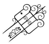 Ornement de Clôture de Jardin Européen en Plastique Noir, Bordure | Maille Légère à Forme Modulable, Style Pastoral Simple et Élégant, pour Massifs, Arbustes et Allées