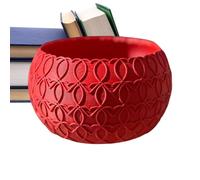 "Ornement de coeur imprimé en 3D - Plat à bonbons créatif pour la Saint-Valentin avec une forme de bol sculptée artistique pour un affichage décoratif de pot floral | Pièce d'accent de vacances romant