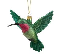 Ornement de colibri - 7,6 cm | Figurine d'art en acrylique - Décoration de collection 3D à suspendre pour sapin de Noël, salon, fête ou présentation de vacances qui apporte charme et atmosphère