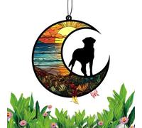 Ornement de condoléances pour chien - Décoration commémorative en acrylique - Pendentif de condoléances portable pour jardin