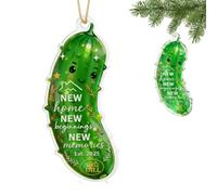Ornement de cornichon de Noël 2025, grand aneth décoration pour nouvelle maison - Cadeaux de pendaison de crémaillère amusants pour une nouvelle maison, premier Noël dans la maison Ne-w souvenir pour