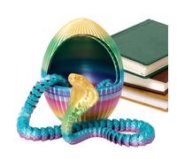 Ornement de Dragon imprimé en 3D,Dragon imprimé en 3D dans Un œuf Gear Egg | Oeuf de dragon Fidget Oeuf serpent pour maison, bureau, table, voiture, d