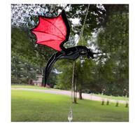 Ornement De Dragon Volant MystéRieux, Dragon Volant Attrape-Soleil Avec Pendentif En Cristaux,Decoration Jardin Exterieur,Attrape Soleil Peut Danser Des Ailes, Pour DéCorer Jardins,FenêTres,Balcon (D)