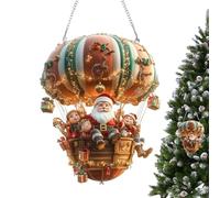 Ornement de Fenêtre 2D | La Montgolfière Décoration Acrylique 2D pour Noël | Décoration Artistique Fantaisiste Attrape-Lumière - pour Jardin, Cour, Dortoir, Salle À Manger, Salon