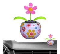Ornement de Fleur de Tableau de Bord de Voiture, Tableau de Bord de Voiture à Fleurs tremblantes,Ornement de secousse de Voiture - Ornement de Danse Automatique, Fleur secouée, Ornement