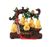 Ornement de Fortune, Gourde Porte-Bonheur, Artisanat WU Lou, Pendaison de crémaillère, Cadeau de Nouvelle Maison, Armoire à vin, décoration d'entrée, Statue Feng Shui symbolisant la santé, Pendule