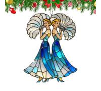 Ornement de fraternité - 2D Acrylique Amitié Objet de décoration d'amitié Amis, Ornements de Noël - Pour Thanksgiving, vacances, fête, maison, chambre, appartement, jardin, quotidien, intérieur