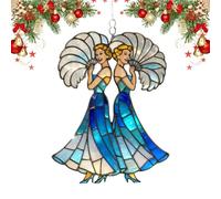 Ornement de fraternité pour femme, accessoire de Noël plat en acrylique bidimensionnel, amitié, ornements de Noël | Pour l'automne et l'hiver Quotidien Intérieur Vacances Fête Maison Chambre Dortoir