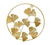 Ornement de Ginkgo en Fer Doré, Feuille Murale Suspendue Décorative | Décoration Murale Doré, Style Nordique, Aspect Vivant, Facile à Accrocher