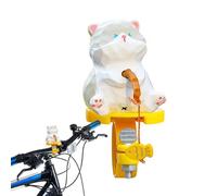 Ornement de guidon de vélo - Figurine de guidon de vélo pour chats de pêche de dessin animé - Accessoires de vélo, décoration de tableau de bord, jouets printaniers de saut cre