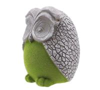 Ornement De Jardin Hibou Effet Herbe Et Pierre 16Cm