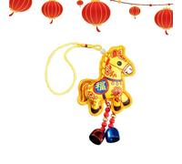 Ornement de l'Année du Cheval 2026,Décoration Saisonnière Broderie Imitée | Sachet Parfumé du Nouvel an Chinois | pour Porte d'Entrée Bureau Escalier Mur Jardin Arrière-Cour Chambre Restaurant