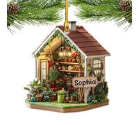 Ornement De Librairie De Noël,pendentif En Forme D'arbre De Noël,décoration Murale Portative,Décoration D'arbre De Livre De Noël, Ornement De Librairie En Acrylique Plat 2D Pour Les Amateurs De Livres