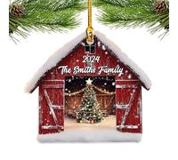 Ornement De Librairie De Noël,pendentif En Forme D'arbre De Noël,décoration Murale Portative,Décoration D'arbre De Livre De Noël, Ornement De Librairie En Acrylique Plat 2D Pour Les Amateurs De Livres