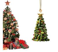 Ornement de livres de Noël plats en bois 2D, décorations de sapin de Noël, pendentif en forme d'arbre de Noël, décorations de Noël en acrylique pour décorations à suspendre au sapin de Noël