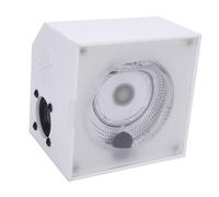 Ornement de Musique Ferrofluide à Liquide Magnétique, Lumière du Rythme Dynamique avec Haut-Parleur de Basse, Atmosphère Décorative pour la Maison, la Fête, Le Bureau (White)