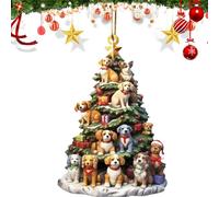 Ornement de Noël - Charme décoratif de 3,15 pouces | Accent acrylique - Pièce esthétique de vacances festives ajoutant une ambiance saisonnière pour les rebords de fenêtres intérieurs et extérieurs, l