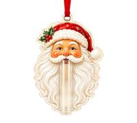 Ornement de Noël d ' Affichage d ' Argent avec de l ' argent, Elder | Caisse Pliée ou Roulée, Corps Décoratif Transparent, Boucle de Ruban pour Sapin de Noël et Présentoirs à Crochets
